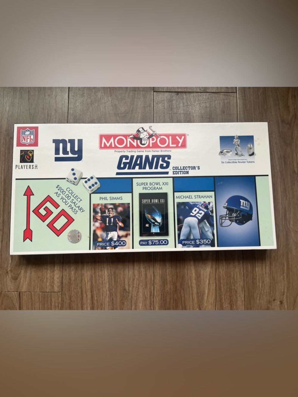 Monopoly NFL New York Giants Collector's Edition Board Game - Blue